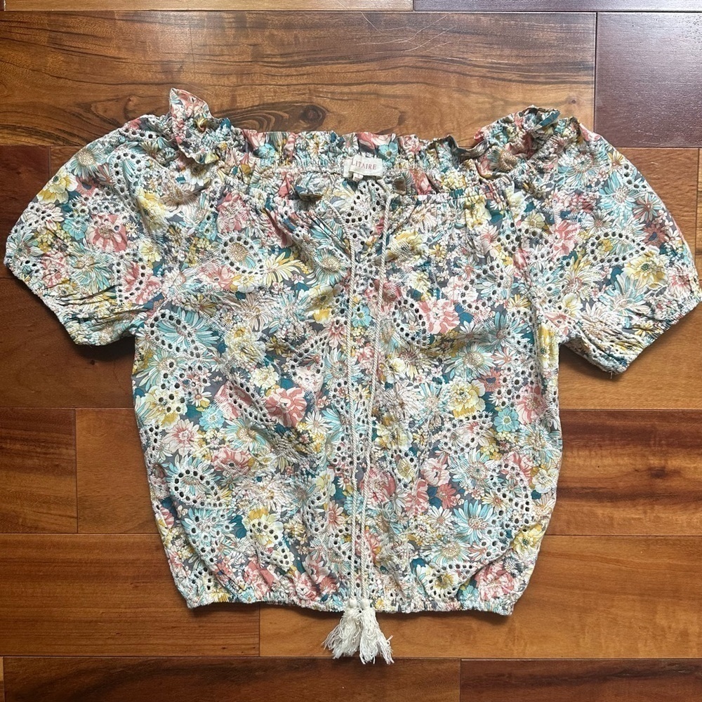 Solitaire Floral Off Shoulder Top